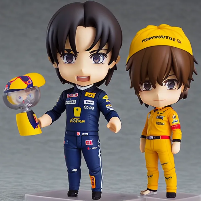 Image similar to fernando alonso, an anime nendoroid of fernando alonso, figurine, detailed product photo