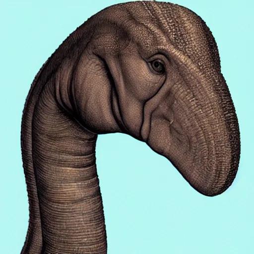 Image similar to mark zuckerberg as an apatosaurus