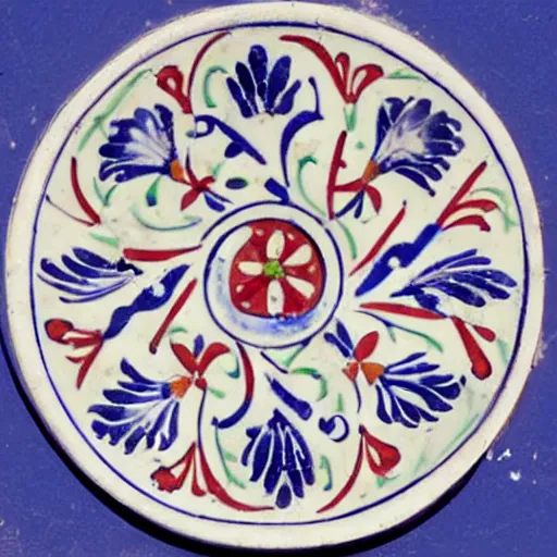 Image similar to a iznik ceramic motif