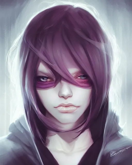 Image similar to beautiful portrait of a Model who looks like Rize Kamishiro, Tokyo Ghoul character design by Ross Tran, artgerm detailed, soft lighting