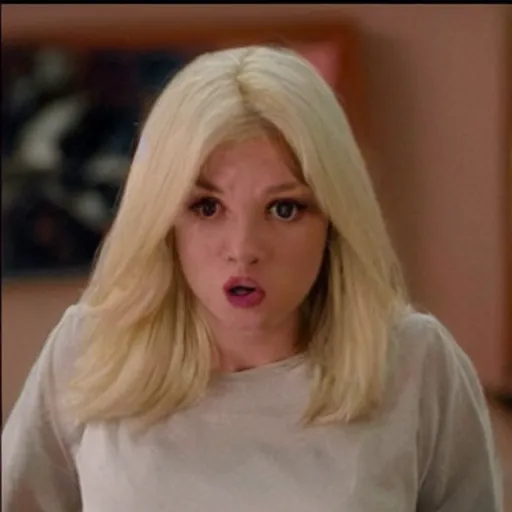 Image similar to disgusted blonde woman reaction image, movie still