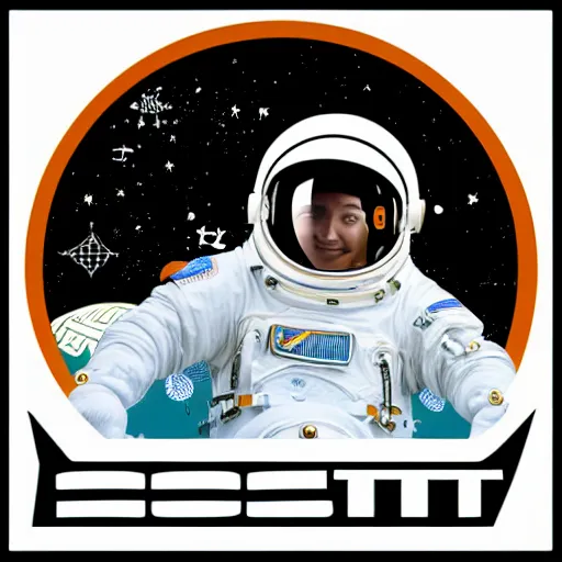 Image similar to cosmonaut, logo,