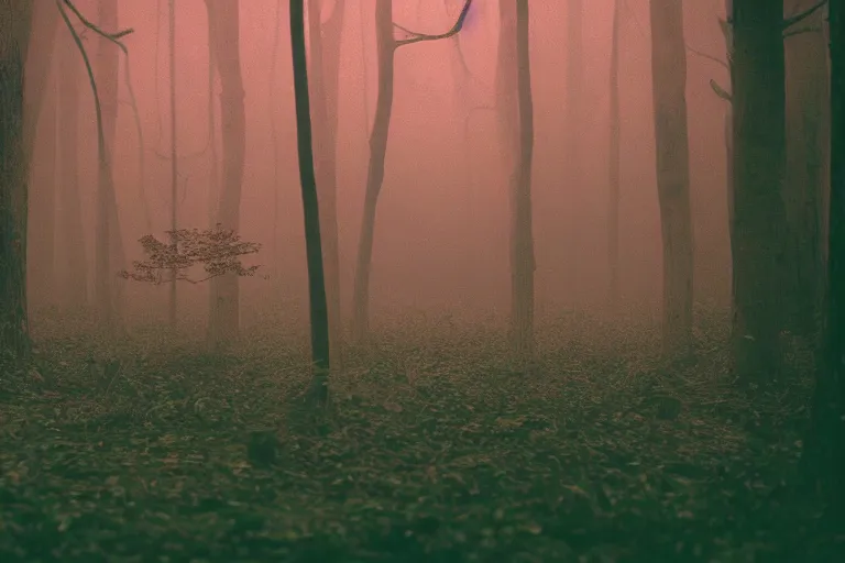 Image similar to glade of luminescent mushrooms in silent hill, hyper detailed, cinematic, shot on 70mm