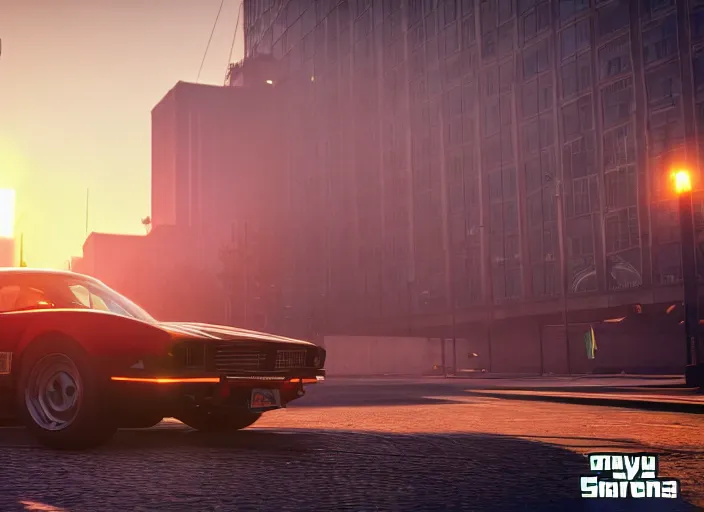 Prompt: gta in moscow, playstation 5 screenshot, adidas hero, symmetrical, mega details, golden hour, fog, beautiful rtx reflections, brutalism buildings, photorealistic, unreal engine 5, octane render, volumetric light, cg society, 4 k, bokeh, artstation