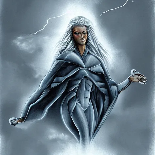 Image similar to i regret, storm is coming to get me, digital painting, futured, ultra detailed