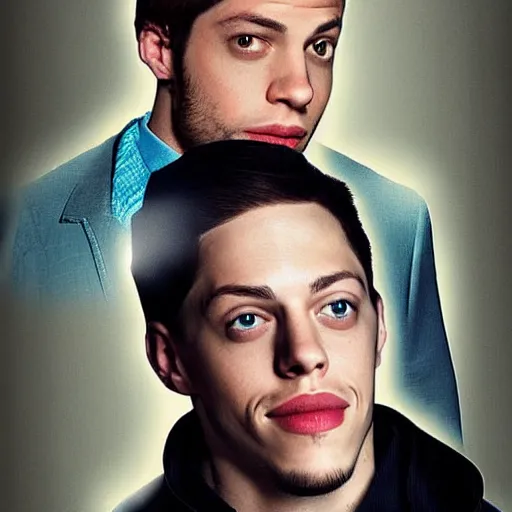 Prompt: Pete Davidson but he’s in a popular detective show on nbc poster photo realistic