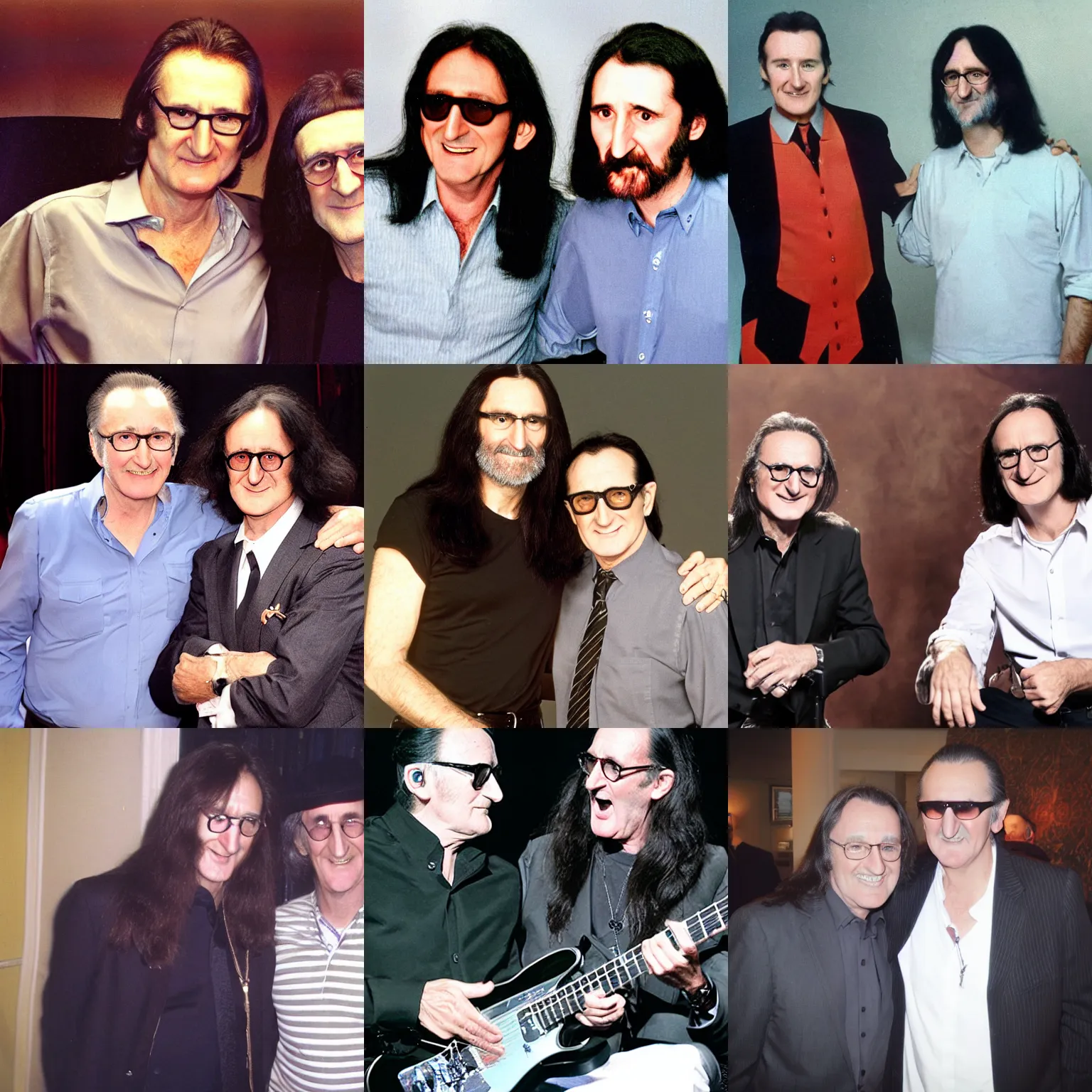 Prompt: regis and geddy lee