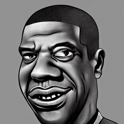 Image similar to Caricature of Jay Z