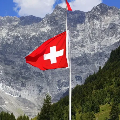 Prompt: the new official flag for Switzerland