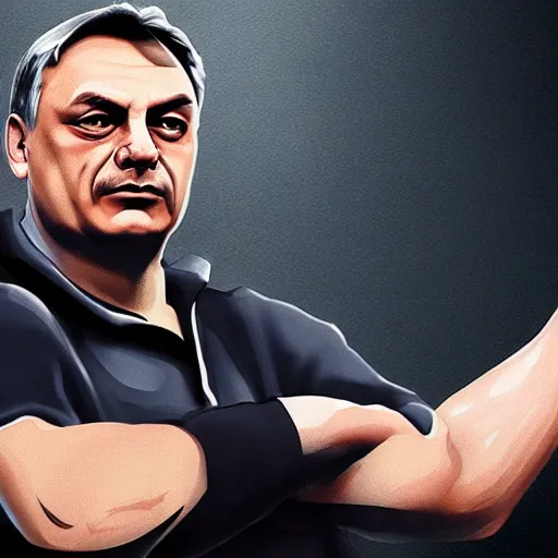 Image similar to Viktor Orban as a Counter-Terrorist in CSGO