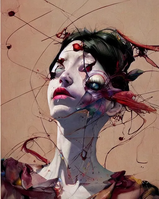 Image similar to there is ugliness in beauty, but there is also beauty in ugliness. in the style of adrian ghenie, esao andrews, jenny saville, edward hopper, surrealism, dark art by james jean, takato yamamoto