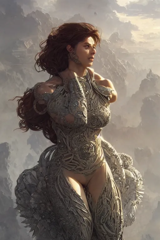 Prompt: portrait of a hulking concrete titan, modern urban center, godlike, full body, fantasy, intricate, elegant, highly detailed, digital painting, artstation, concept art, sharp focus, illustration, art by artgerm and greg rutkowski and alphonse mucha