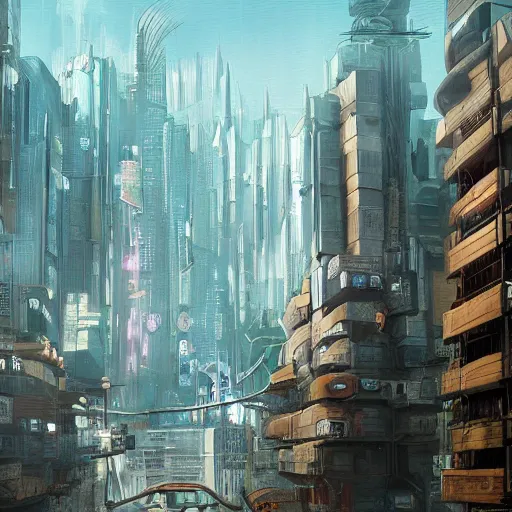 Prompt: cyberpunk dystopia, extremely detailed painting