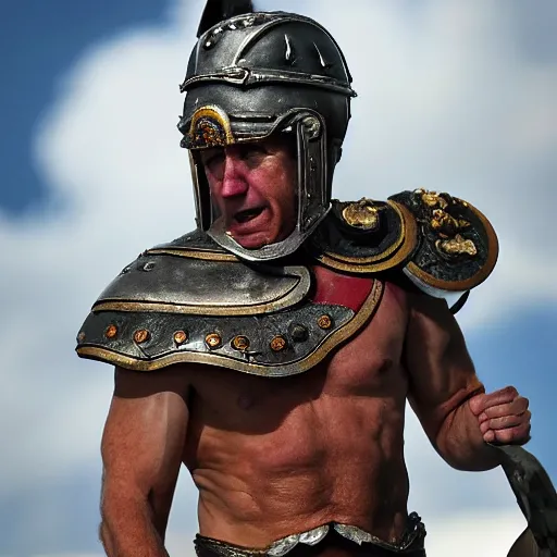 Prompt: joe biden as a roman gladiator