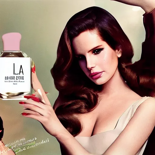 Image similar to Lana del rey in a hand cream commercial, photorealistic, detailed, studio