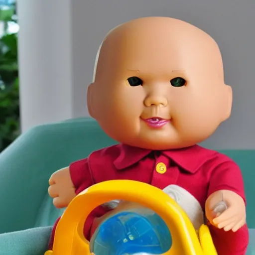 Image similar to doll of lee kuan yew for children from fisher price, colourful, Singapore children's toy