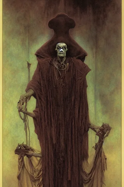 Prompt: a portrait of papa legba by wayne barlowe, gustav moreau, goward,  Gaston Bussiere and roberto ferri, santiago caruso, and austin osman spare, ((((occult art))))