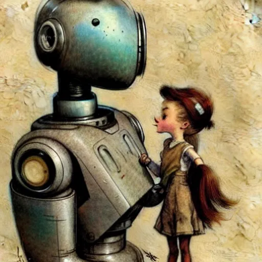 Image similar to ( ( ( ( ( 1 9 5 0 s robot girl. muted colors. ) ) ) ) ) by jean - baptiste monge