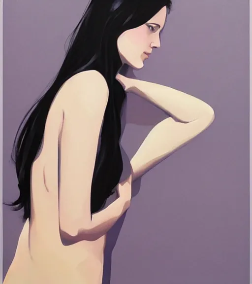 Image similar to https://philnoto.com artwork of a beautiful flirtatious lady by Phil noto.