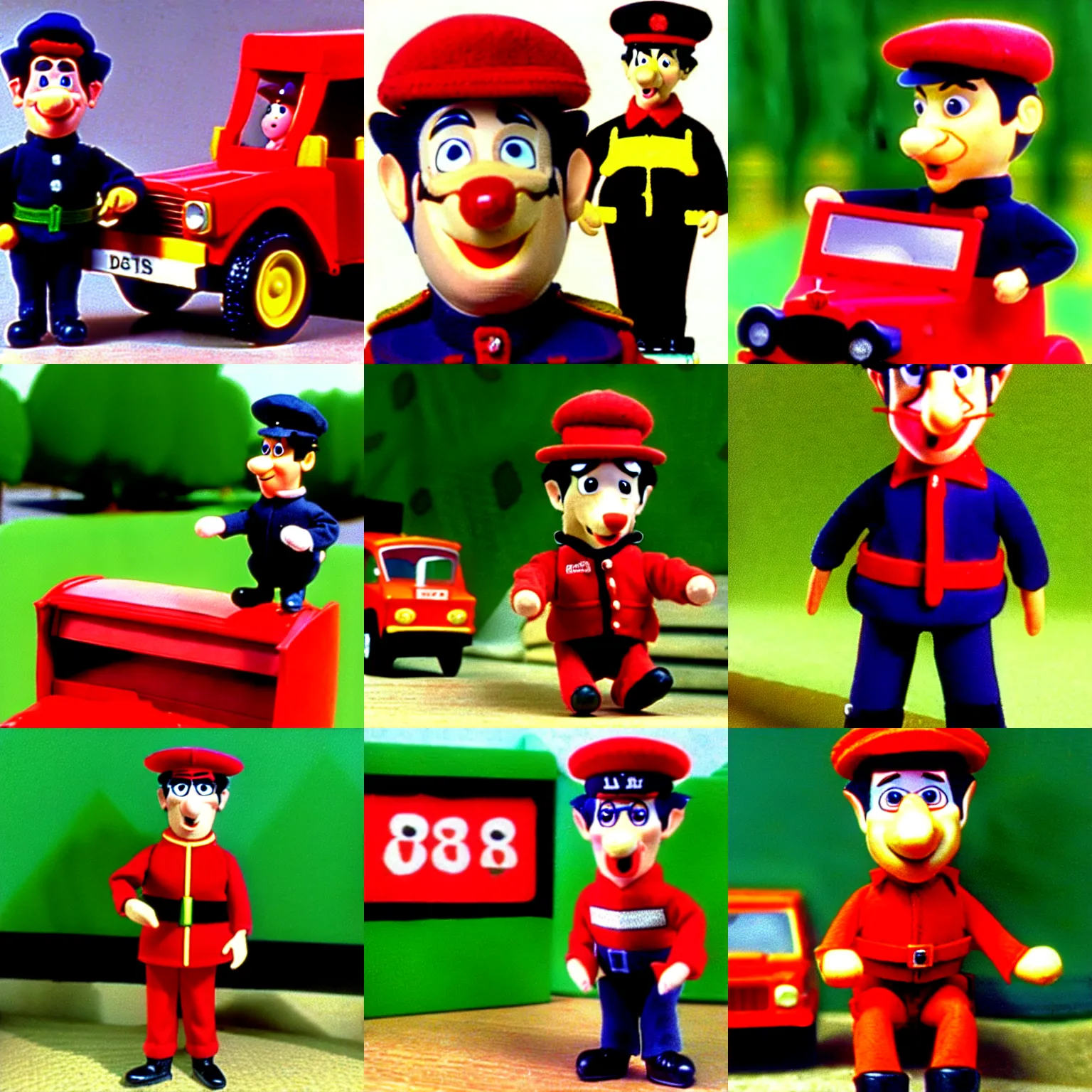 Prompt: postman pat by woodland animations 1 9 8 0 s british