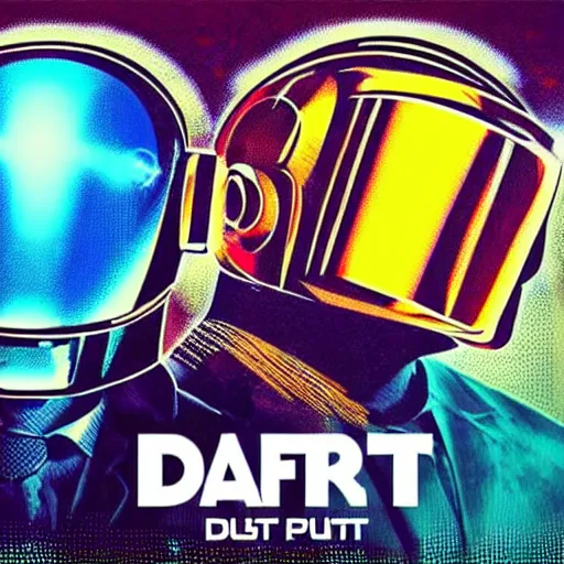 Image similar to daft punk concert in 1 bit art style