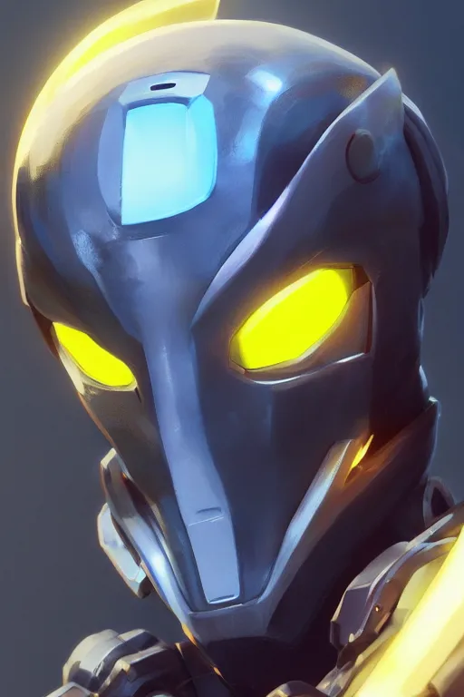 Image similar to epic mask helmet robot ninja portrait stylized as fornite style game design fanart by concept artist gervasio canda, behance hd by jesper ejsing, by rhads, makoto shinkai and lois van baarle, ilya kuvshinov, rossdraws global illumination radiating a glowing aura global illumination ray tracing hdr render in unreal engine 5