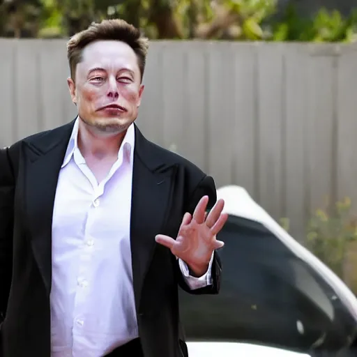 Image similar to unhappy elon musk getting a vasectomy