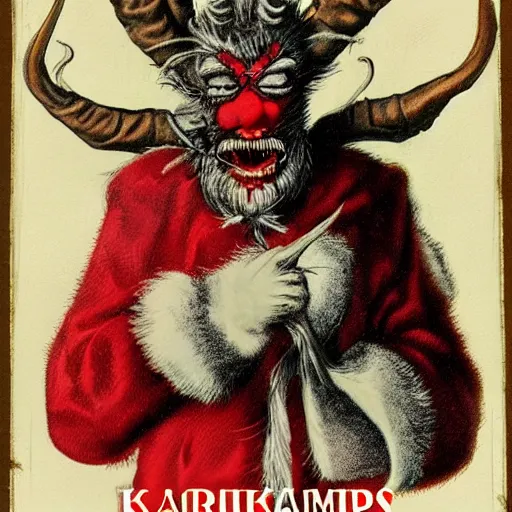 Image similar to santa krampus hybrid