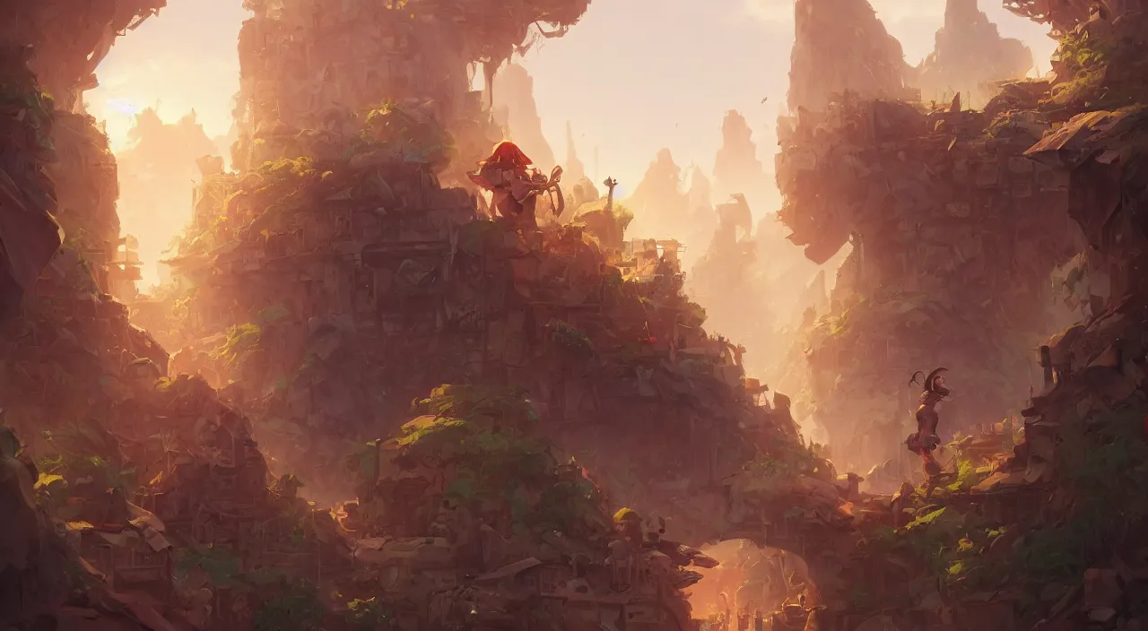 Image similar to wood wall fortress arabian marketplace fabric greeble block jungle dirt ground volume lighting shine shadow official fanart behance hd artstation by jesper ejsing, by rhads, makoto shinkai and lois van baarle, ilya kuvshinov, rossdraws