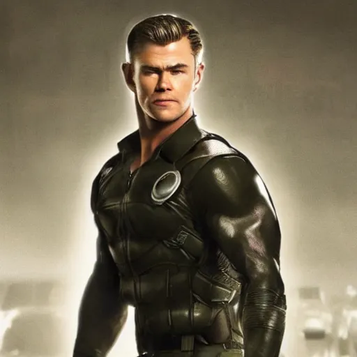 Prompt: chris hemsworth as albert wesker