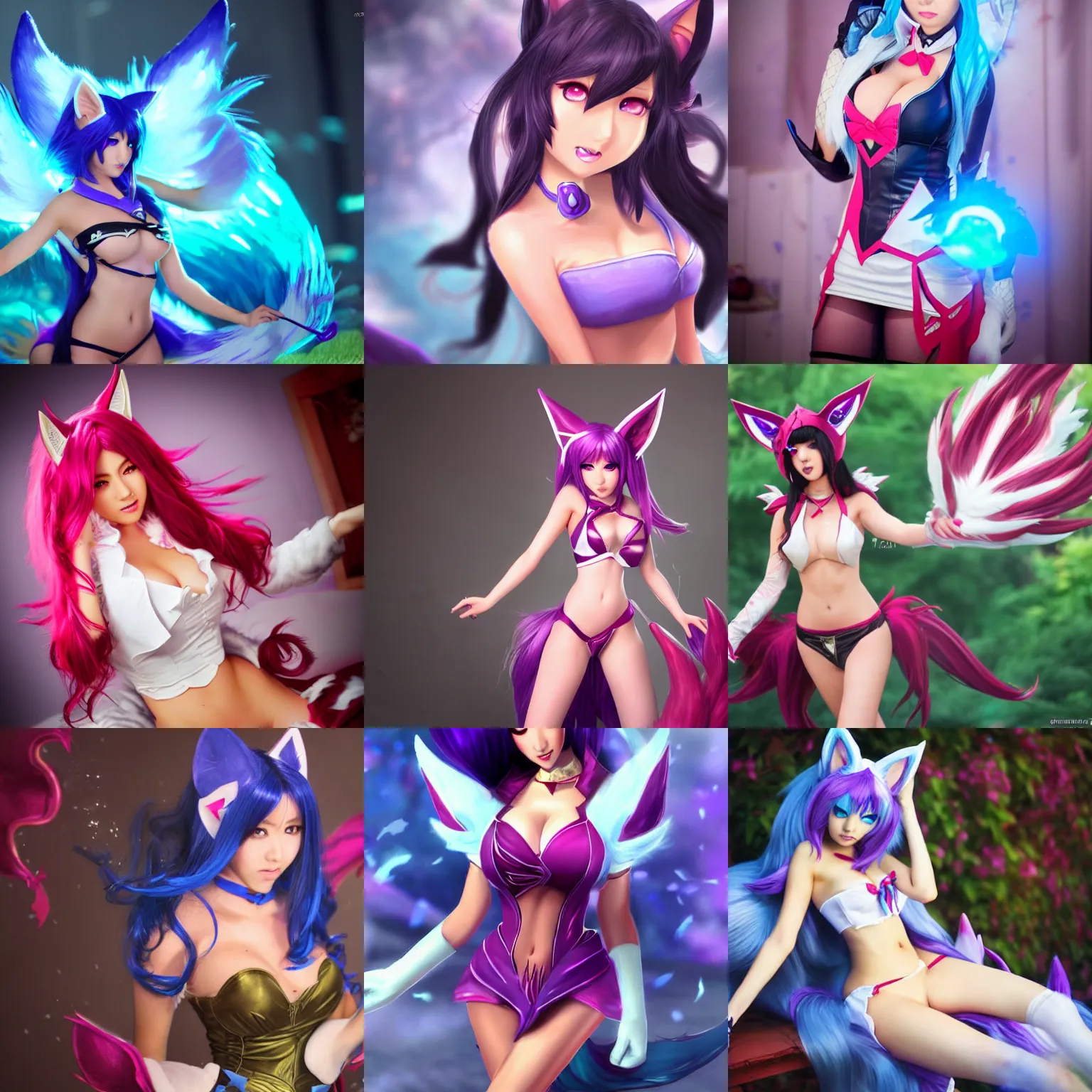 Prompt: ahri from league of legends