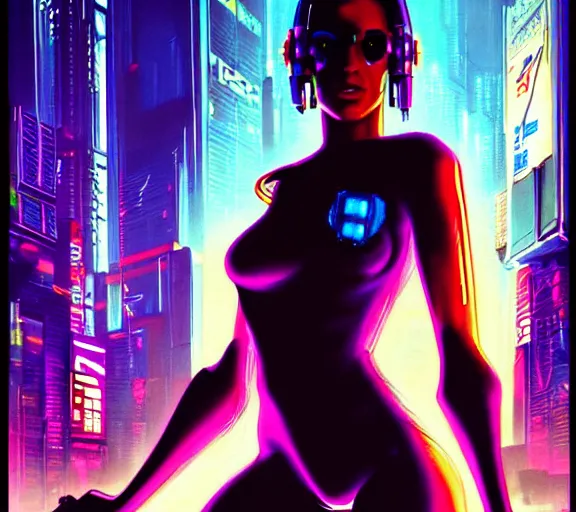 Image similar to a portrait of a cyberpunk person, Night City, cyberpunk 2077, very very coherent painting, 1979 OMNI Magazine Cover, street level neo-Tokyo in Cyberpunk 2077 style by Vincent Di Fate by mark arian by artgerm, 4k, 8k, HD, trending on artstation