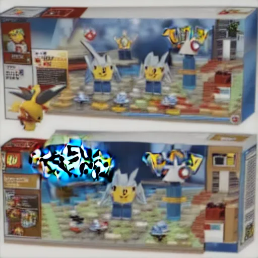 Prompt: pokemon lego set