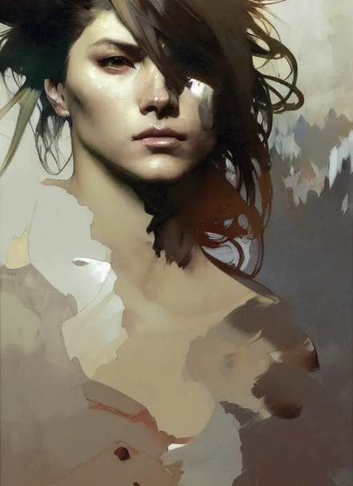 Image similar to beautiful neutral earth toned palette knife painting artwork by yoji shinkawa jeremy mann, dancer, charlie bowater and magali villeneuve and alphonse mucha, gaston bussiere, craig mullins, j. c. leyendecker, by artgerm