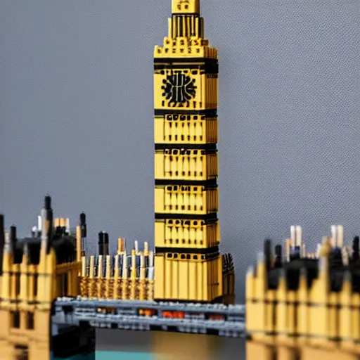 Image similar to Big Ben, London, made from Lego