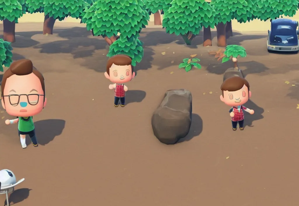 Image similar to elon musk in animal crossing, elon musk in the video game animal crossing, gameplay screenshot, close up, 3 d rendering. unreal engine. amazing likeness. very detailed.