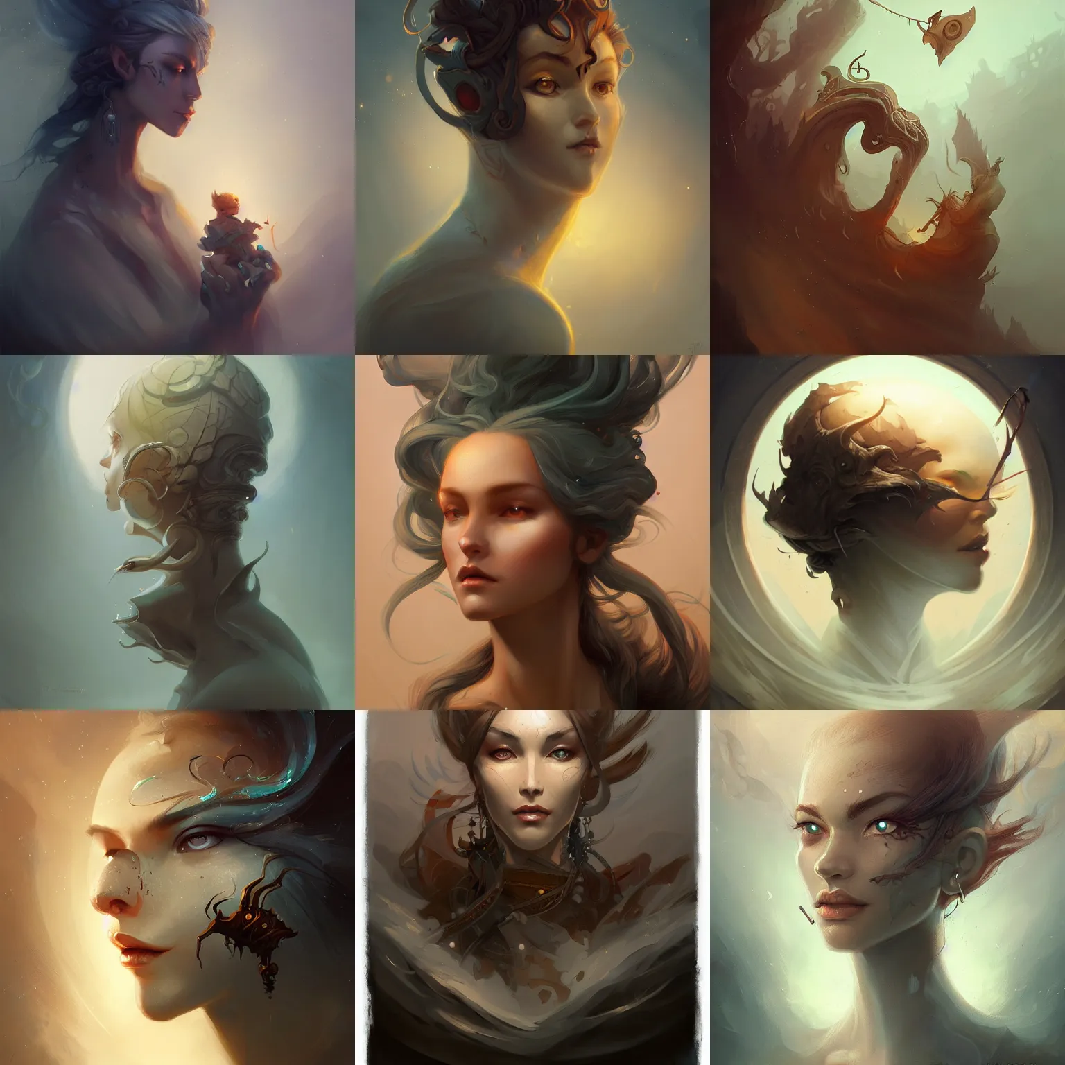 Prompt: a floating head, night, D&D, fantasy, intricate, elegant, highly detailed, digital painting, artstation, concept art, smooth, sharp focus, illustration, art by Peter Mohrbacher