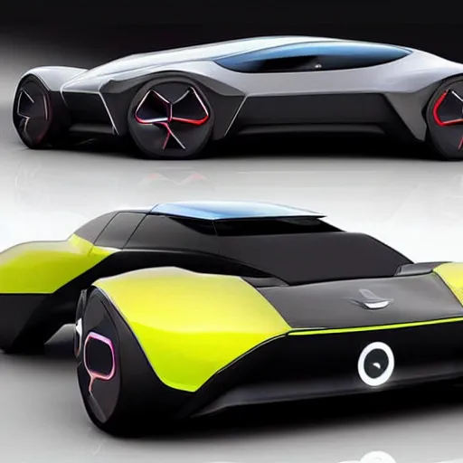 Prompt: concept electric sports car from 2055