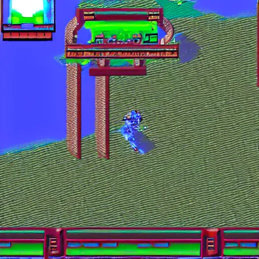 Prompt: Halo on the SNES screenshots