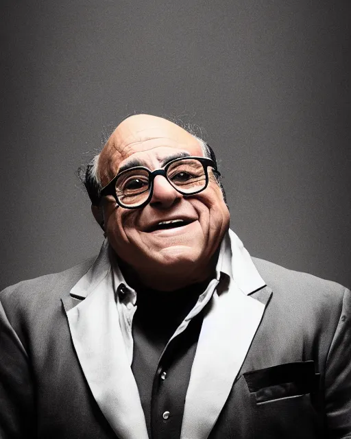 Image similar to portrait of danny devito as a wwe professional wrestler. photographic, photography