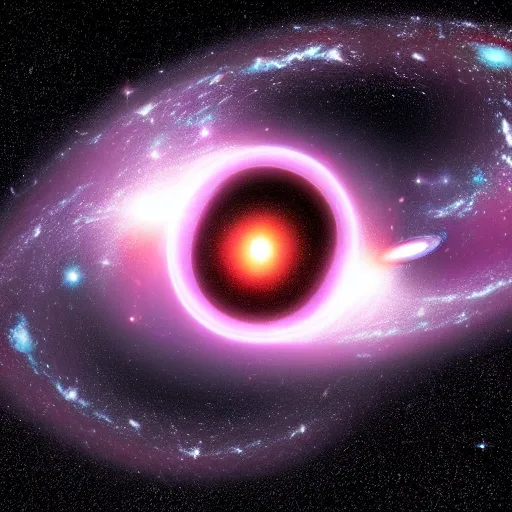 Prompt: black hole eating the whole galaxies while we hallucinate