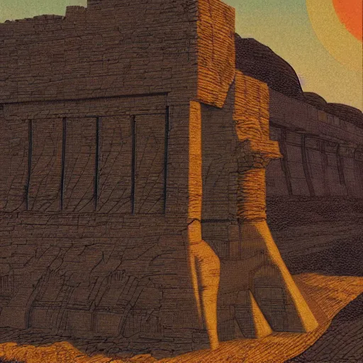 Prompt: Lo-Fi Ozymandias