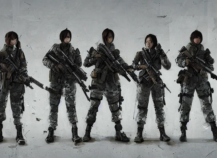 Image similar to female south korean counterterrorist unit 7 0 7 th special mission group, tactical training, by maciej kuciara c 1 0. 0