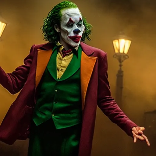 Image similar to film still of Michael Keeton as joker in the new Joker movie