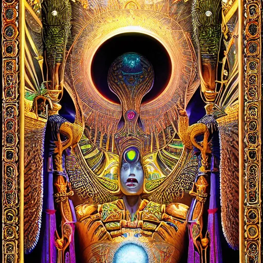 Image similar to intricate detailed, gilbert williams, aaliyah queen akasha halls of amenti, thoth, tehuti, lemuria, agartha,