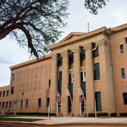 Image similar to a courthouse building in Lubbock Texas