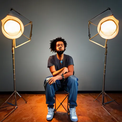 Image similar to detailed studio photography of a close disney animated character cartoon of j cole, highly detailed, breathtaking, uhd resolution, beautiful lighting, studio light, extremely detailed, 8 5 mm shot, photorealistic, hyperrealistic