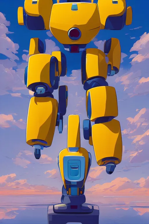 Image similar to metabots medabots medarotto medarot robot minimalist comics, behance hd by jesper ejsing, by rhads, makoto shinkai and lois van baarle, ilya kuvshinov, rossdraws global illumination ray tracing hdr radiating a glowing aura