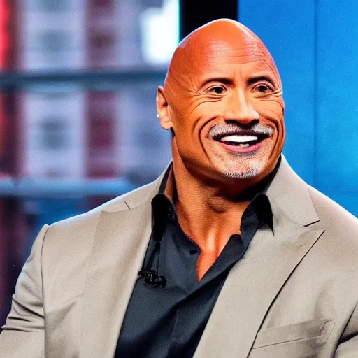 Image similar to Dr Phil as Dwayne Johnson