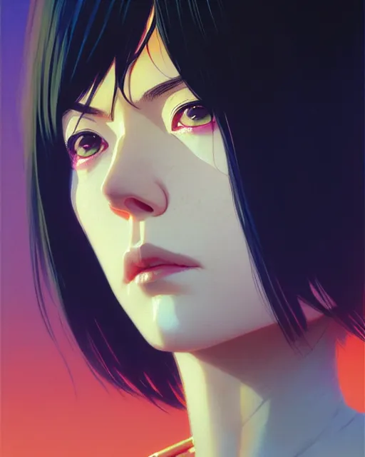 Image similar to dead inside!!!, fine - face, audrey plaza, realistic shaded perfect face, fine details. anime. realistic shaded lighting poster by ilya kuvshinov katsuhiro otomo ghost - in - the - shell, magali villeneuve, artgerm, jeremy lipkin and michael garmash and rob rey